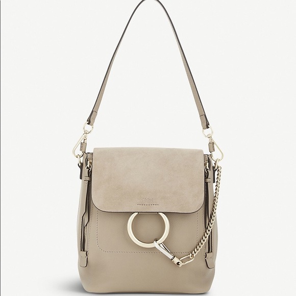 Chloe Handbags - 🎉SOLD🎉Chloe Faye Small Backpack in Motty Grey
